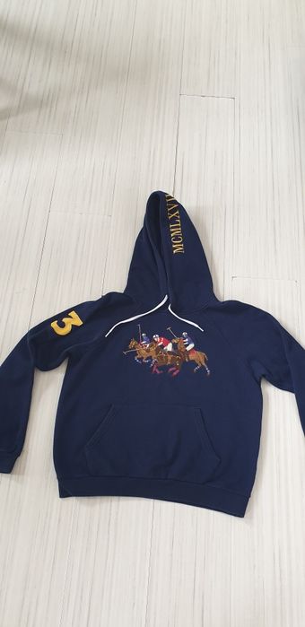 POLO Ralph Lauren Racing Horses Hoodie / L ОРИГИНАЛ! Дамски Суичър!