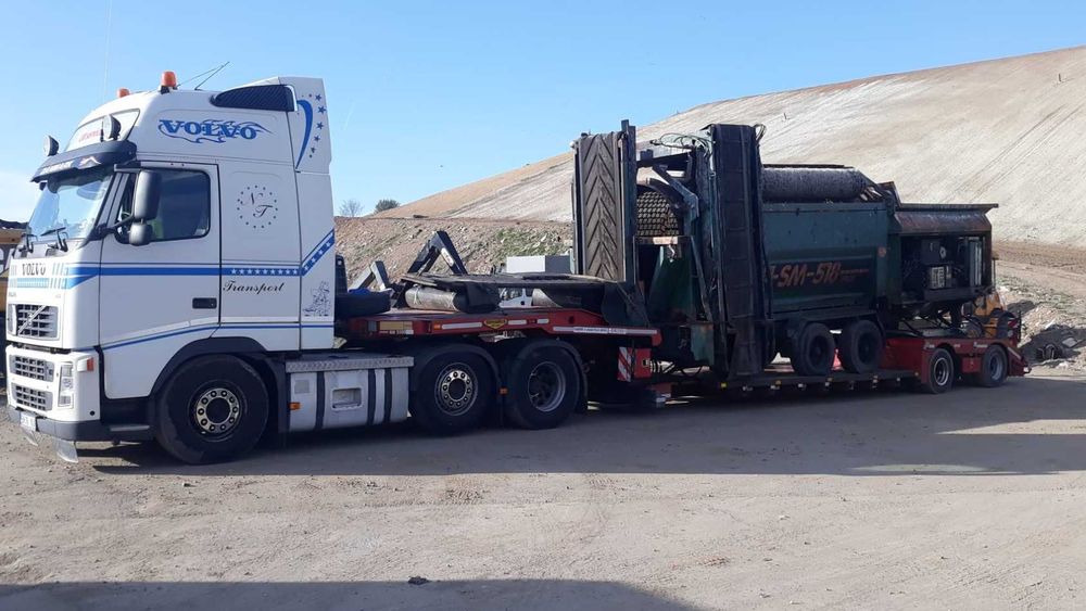 Transport agabaritic special pentru utilaje agricole combine/ tractoare