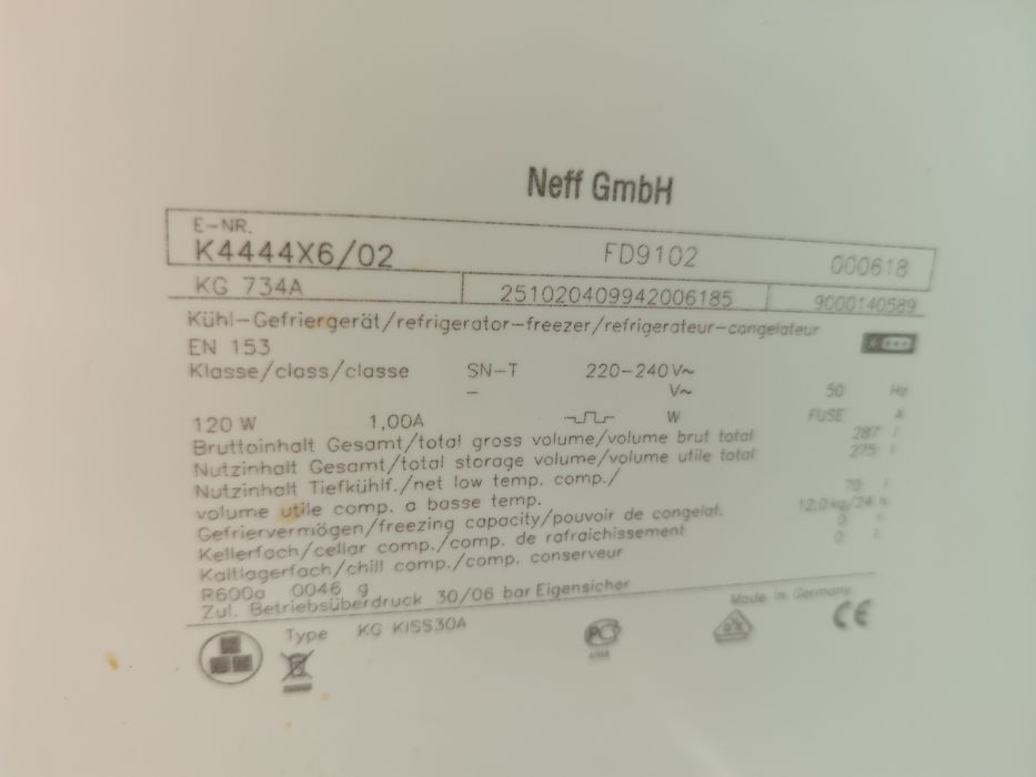 Хладилник за вграждане NEFF GMBH K4444X6