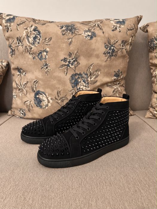 Adidasi Christian Louboutin High Spikes Black Edition