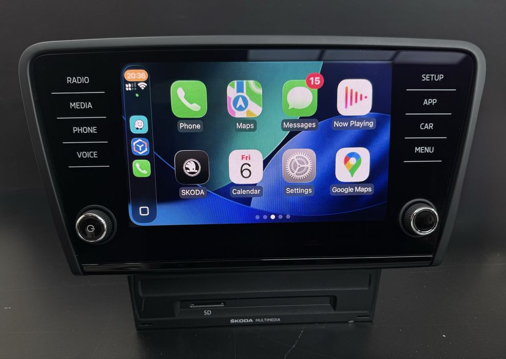 Navigatie Originala Skoda MIB2 + Display 8”  Octavia 3 CarPlay Android