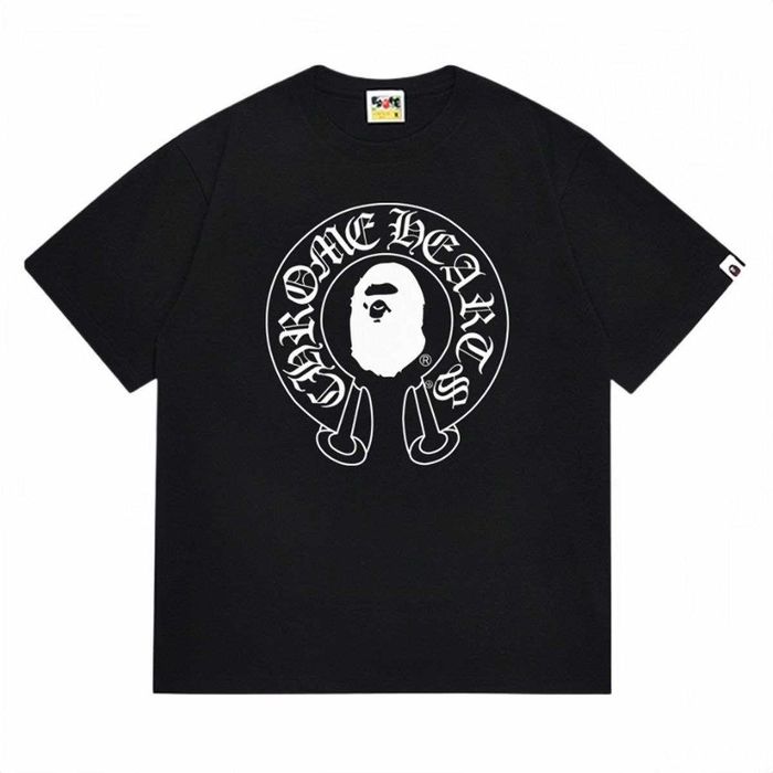 Оверсайз-футболка Chrome Hearts x A Bathing Ape (BAPE)