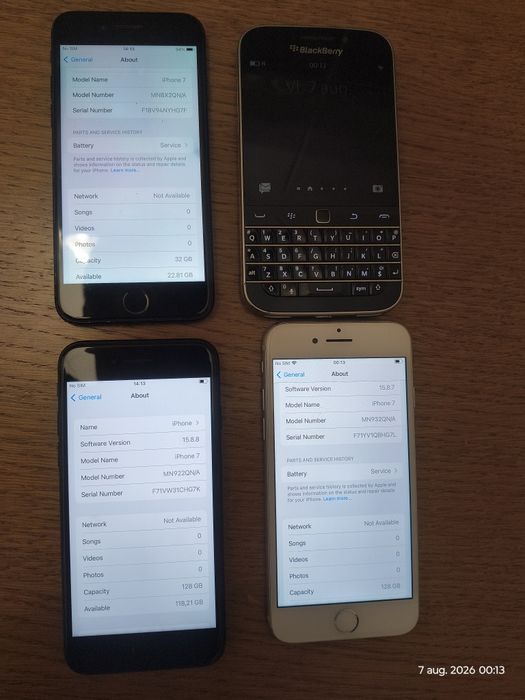 Telefoane Disponibile - iPhone 7 și BlackBerry Classic