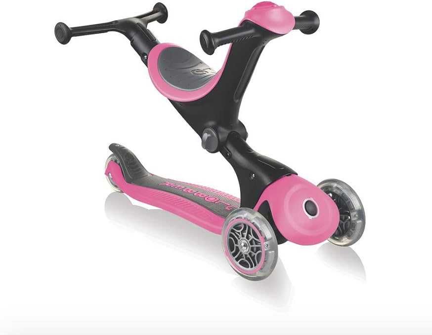 Самокат Globber Go Deluxe 3в1, сиденье, складной, до 50 кг, 3 Цвета