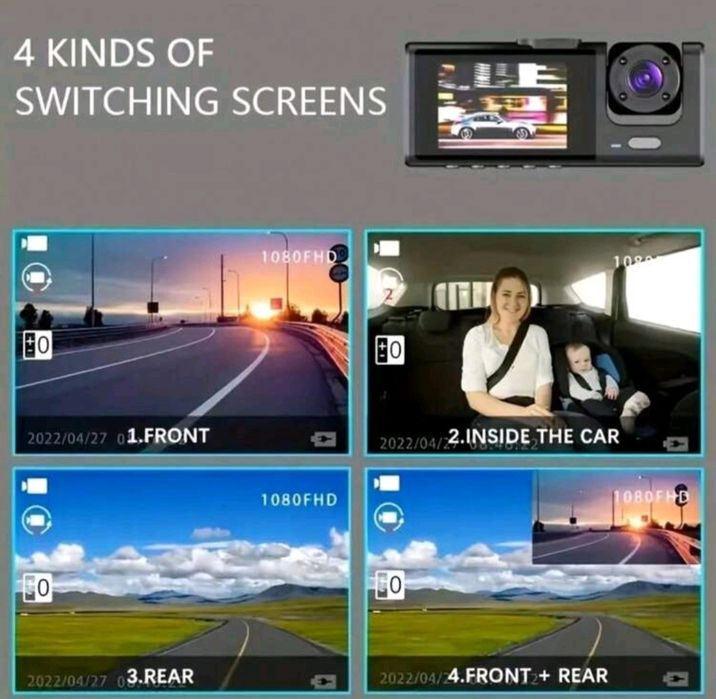 Camera de bord y16 ful hd night vision