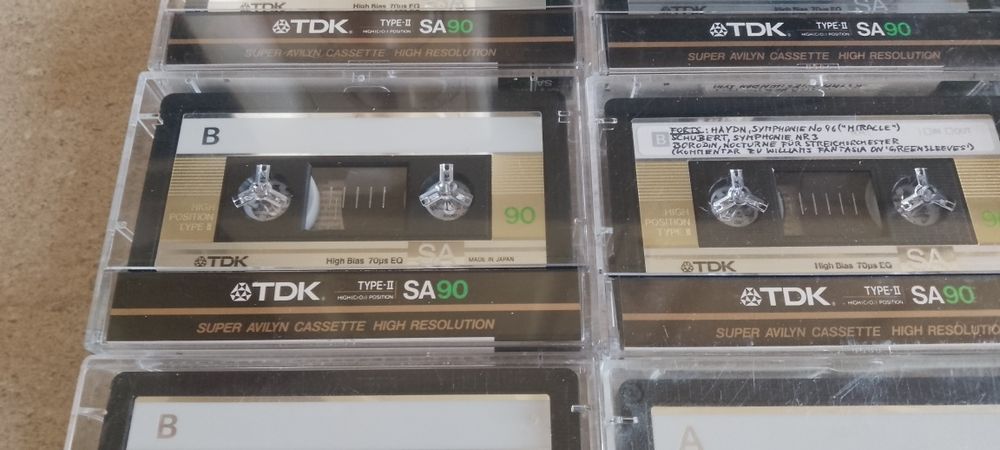 Lot casete audio TDK SA 90