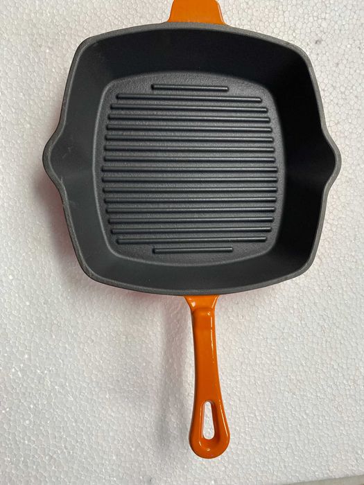 Tigaie gratar din fonta ERNESTO, 24,5 x 24,5 cm