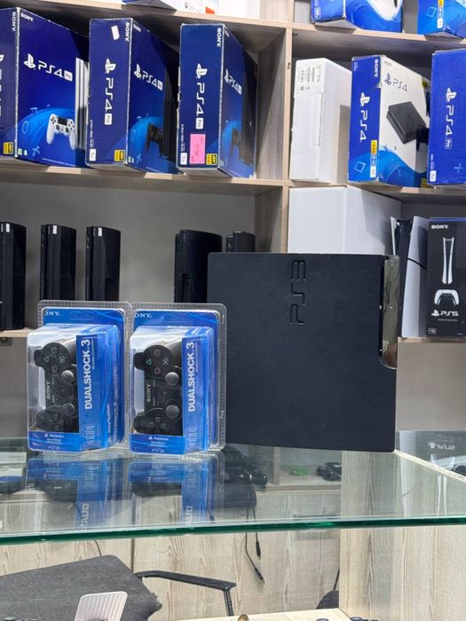 Playstation 3 slim  yevropa RASM REAL oyinlari yozlgan 2ta jostik