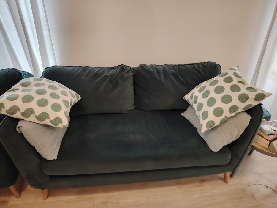 3 piese canapea 3 pers extensibila , canapea 2 pers si fotoliu 1 pers