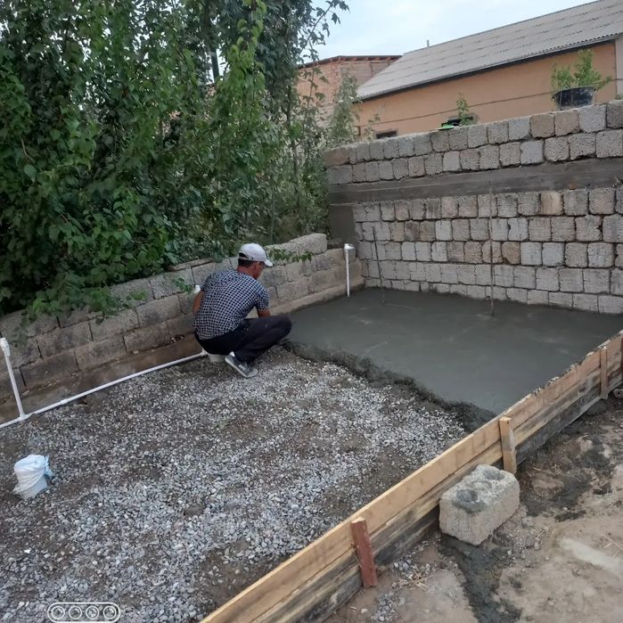 Стяжка  бордюр лазирни урвенда куйиш канализатся водаправод сантехника