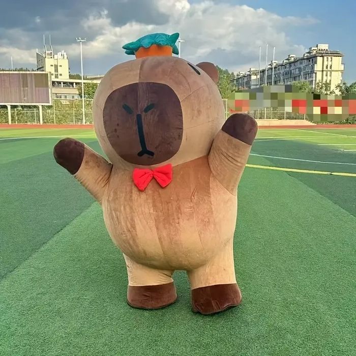 Надувной костюм Капибара для аниматора