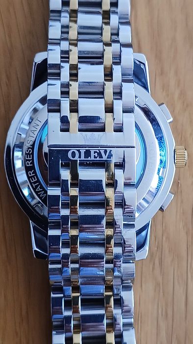 Olevs Автоматик, Скелетон,HD Светещ,Календар, Мултифункционален,3 ATM