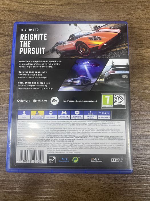 Disk plastation 4-5 Need for speed Hot Pursuit