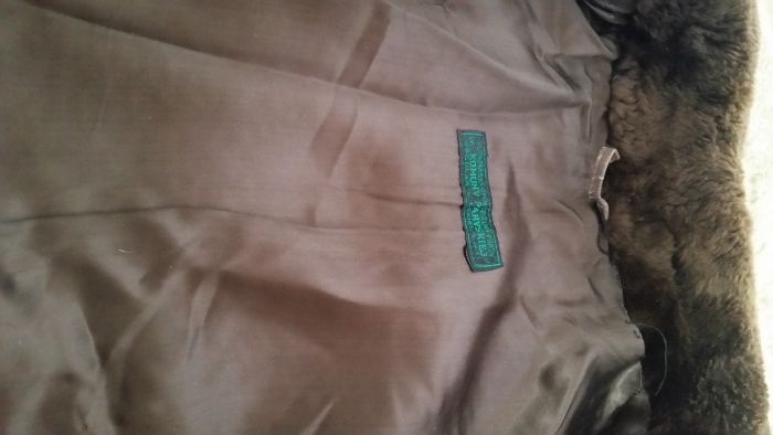 шуба мужская цигейковая