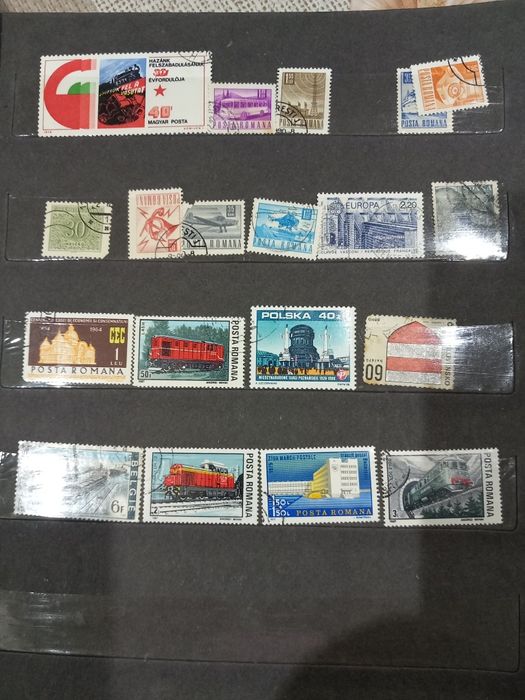 Clasor cu timbre vechi de colecție