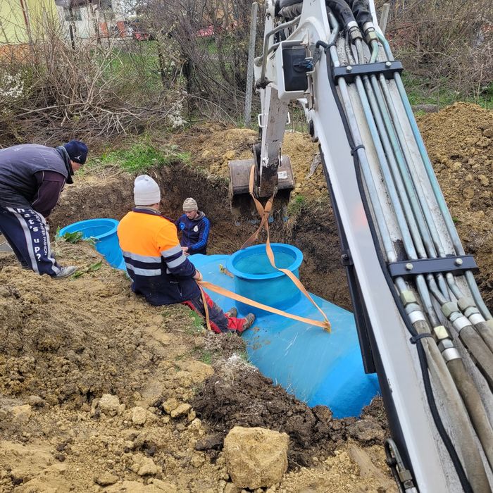 Fose Fosa septica ecologica Fibra de sticla Montaj fosa septica  beci