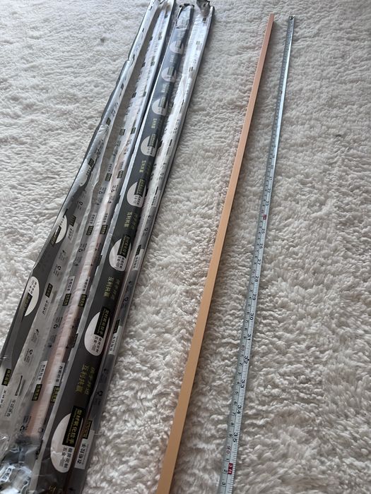 4 bucati manere dulap din otel inoxidabil auriu 100cm bucata