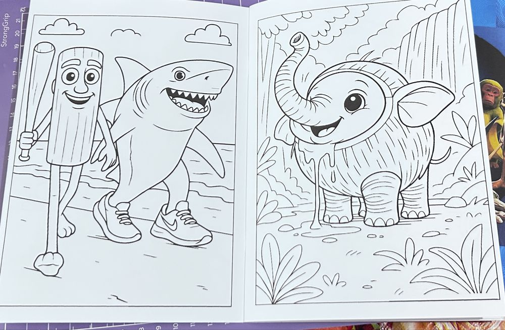 Carte de colorat Italian Brainrot