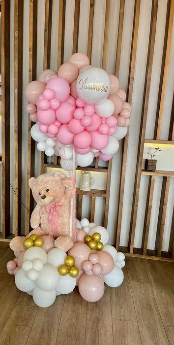 Ursulețul zburător din baloane pentru Zile de nastere Nunuti Botezuri