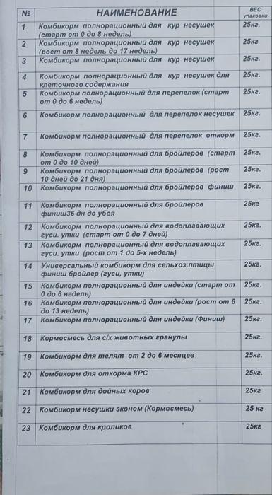 Корм для несушка , бройлер и.д