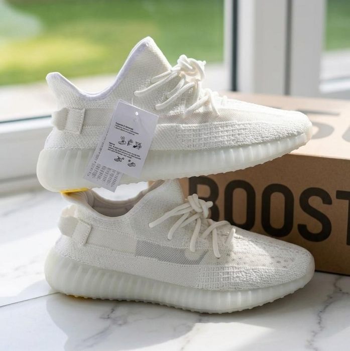 Adidasi Yeezy Boost 350 V2 White Alb Premium