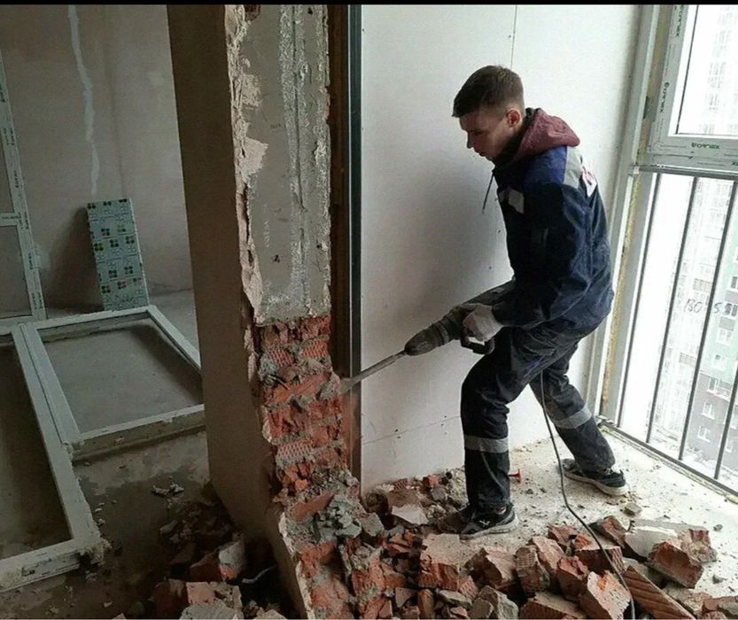 Демонтаж, разнорабочие