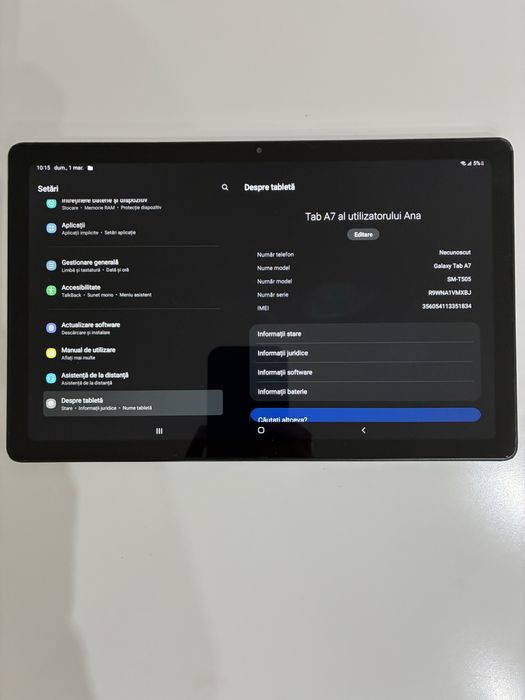 Tableta Galaxy Tab A7