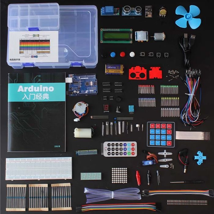 Большой набор с arduino uno r3+шасси