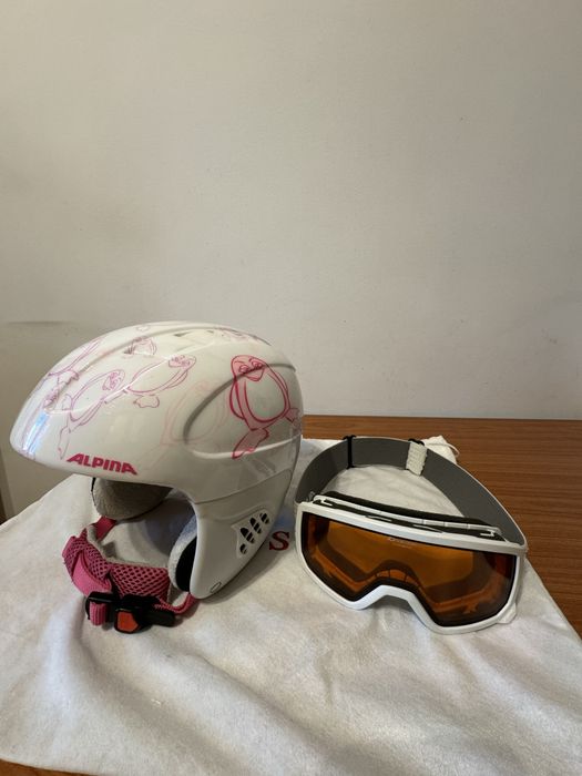 Casca schi marime 51-55 +ochelari schi marime