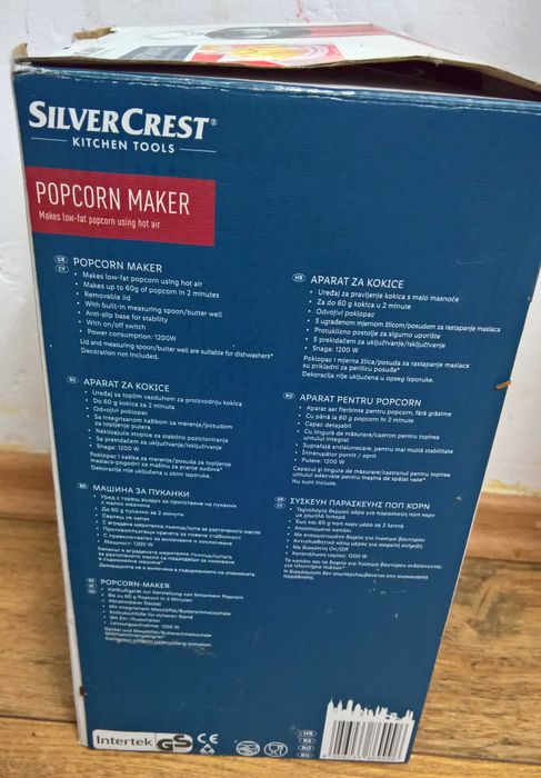 Aparat Popcorn Silvercrest/fara ulei/nou