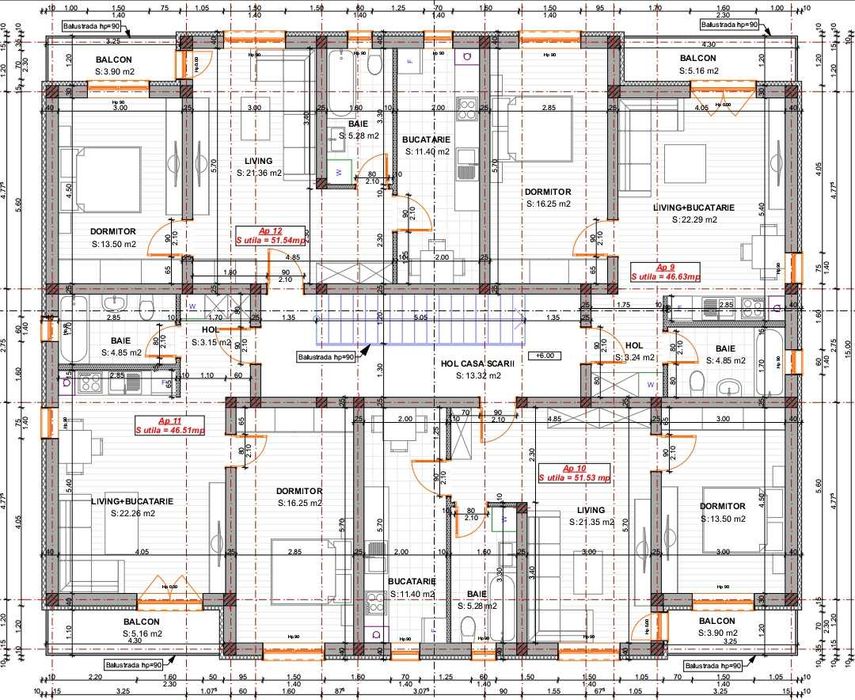 Vand apartamente cu 2 camere si Penthouse in Chisoda