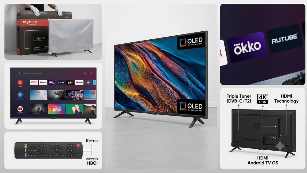 My tech qled 43 yangi ochilmagan