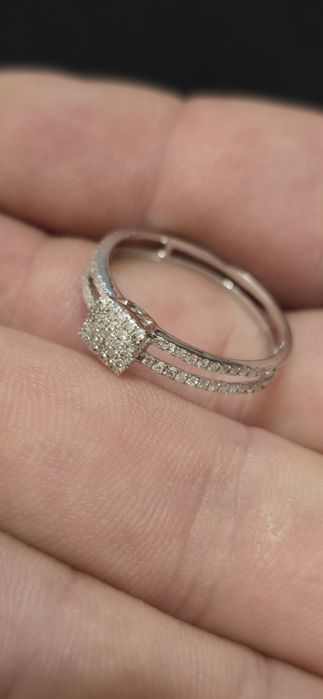 Inel aur si diamante