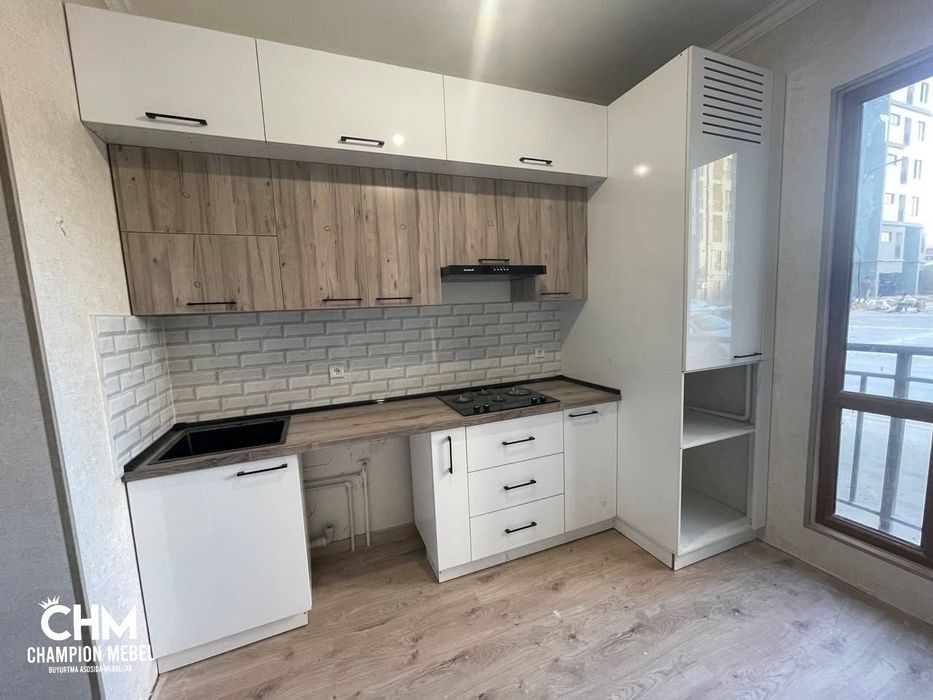 Буюуртма асосида замонавий ошхона мебеллари. Кухонный гарнитур