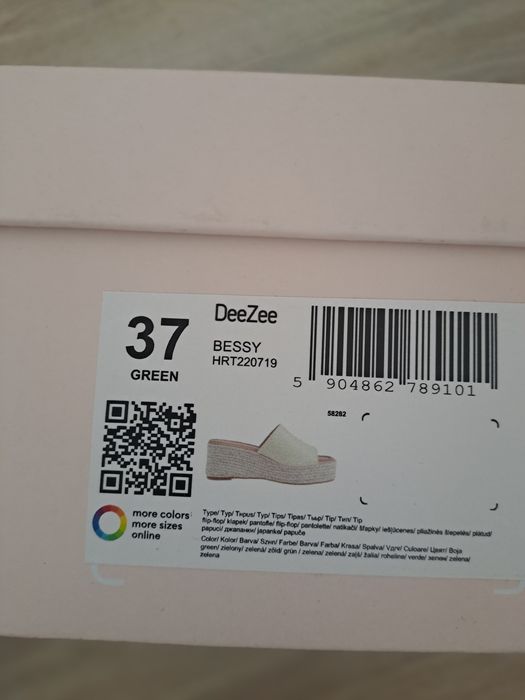Нови чехли (еспадрили) Dee Zee, номер 37
