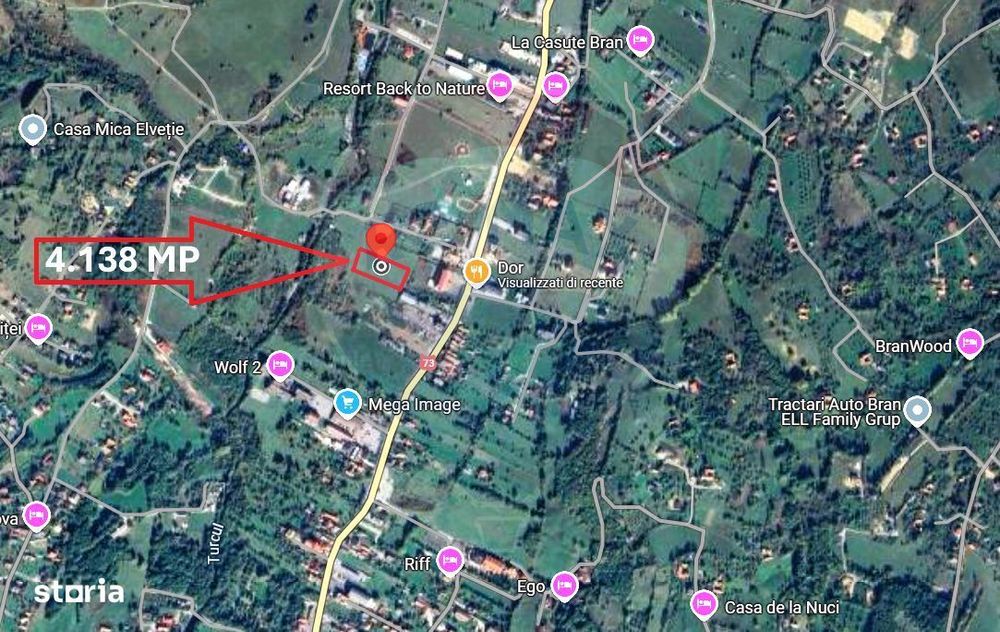 Comision 0% |Teren intravilan | 4.138 mp | Strada Branului | Zărnești