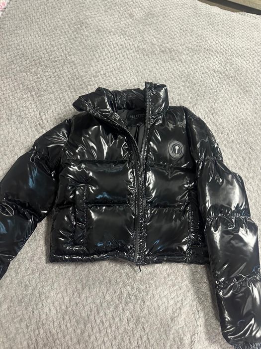 Geaca trapstar neagra lucioasa fete M