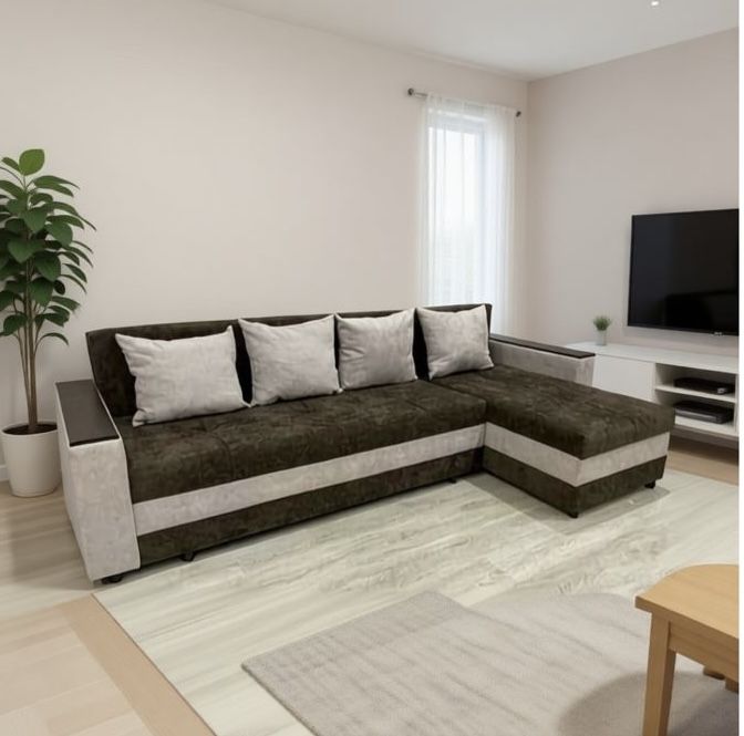 Углавой диван. Диван тахта. Кровать раскладной..