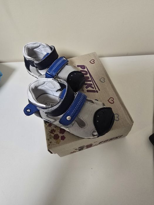 Бебешки сандали PONKI Kiddio Lightblue