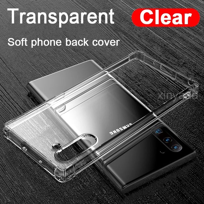 Прозрачен Силиконов Удароустойчив Кейс за Samsung Galaxy Note 10 / 10+