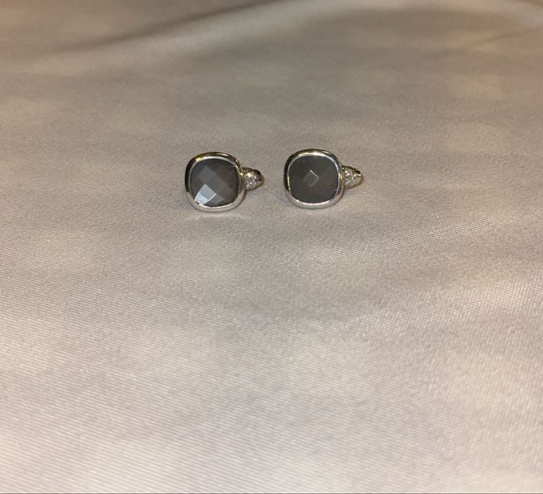 Серьги с кварцем необычного цвета