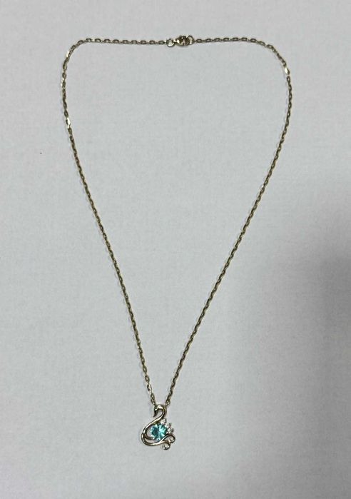 Златен синджир с висулка лебед  14K 585/ 5.19 гр – Italy