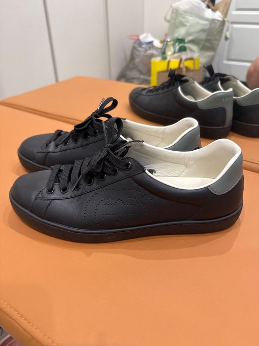 Кеды Gucci ACE gg черные