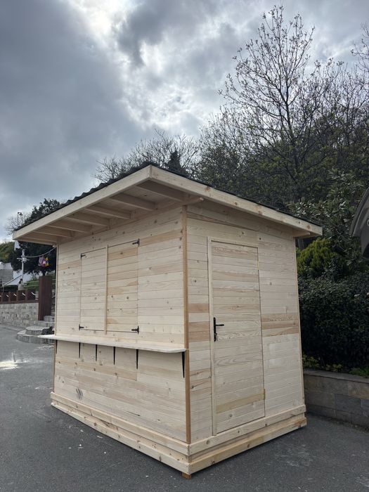 Дървени павилиони за бизнес.