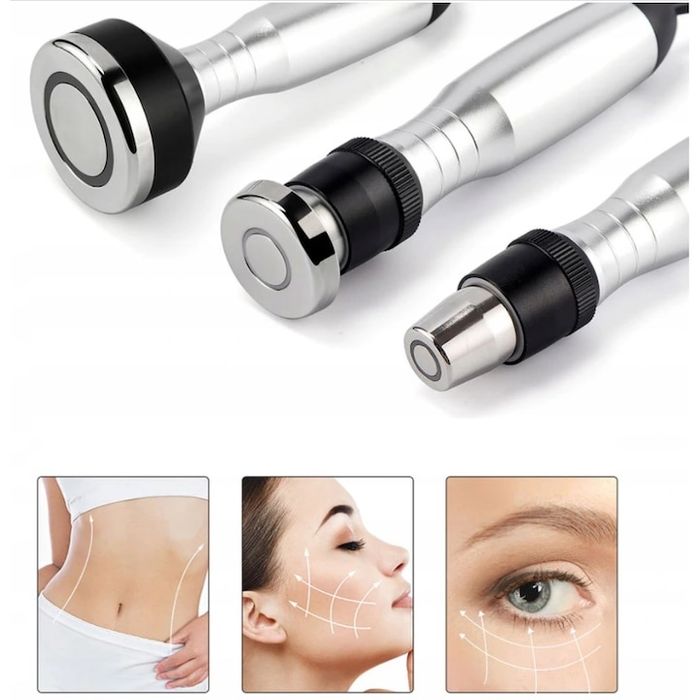 Кавитационен ултразвуков апарат за липосукция, 3в1, Бял, 40 MHz