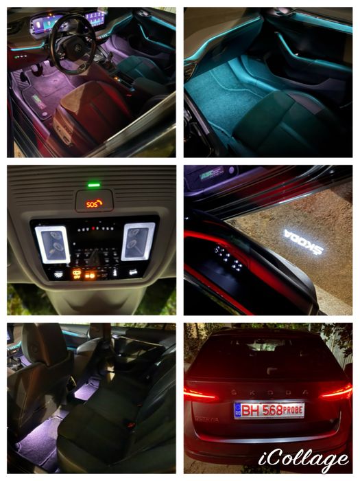 Skoda Octavia 1.5tsi-150cp 2022 full led/matrix/keyless/ACC/virtual/lane+side assist/camera/ambiental/tableta mare/CANTON/alcantara/moduri condus/18‘