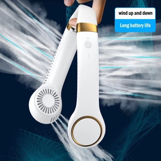 Mini ventilator portabil tip colier, reîncărcabil