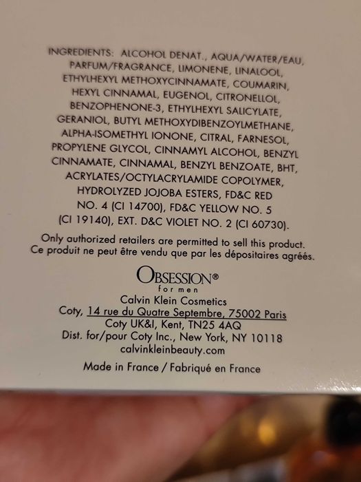 45 лв НОВОГОДИШНО ПРОМО, 125 ml Calvin Klein Obsession for men 125 ml