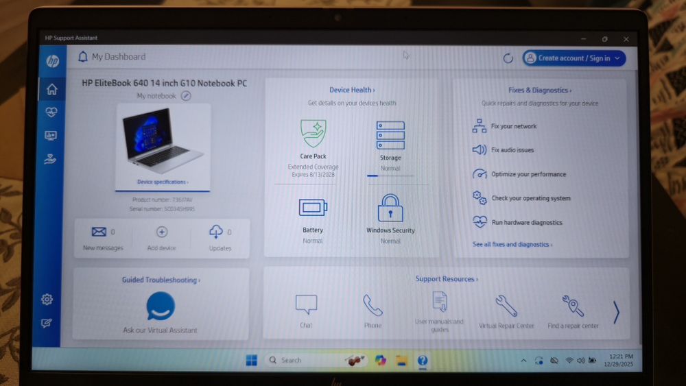 Laptop HpEliteBook 640 14 G10, i5gen13, 32Gb, ssd 256, 14"Fhd