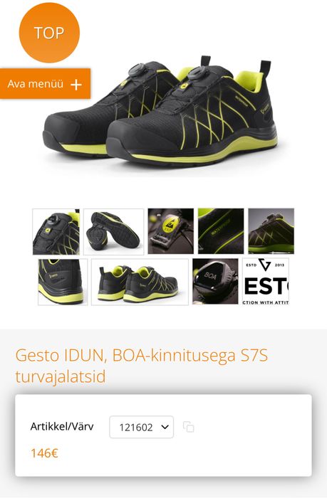 Работни обувки с метално бомбе GESTO WATERPROOF .Номер 40